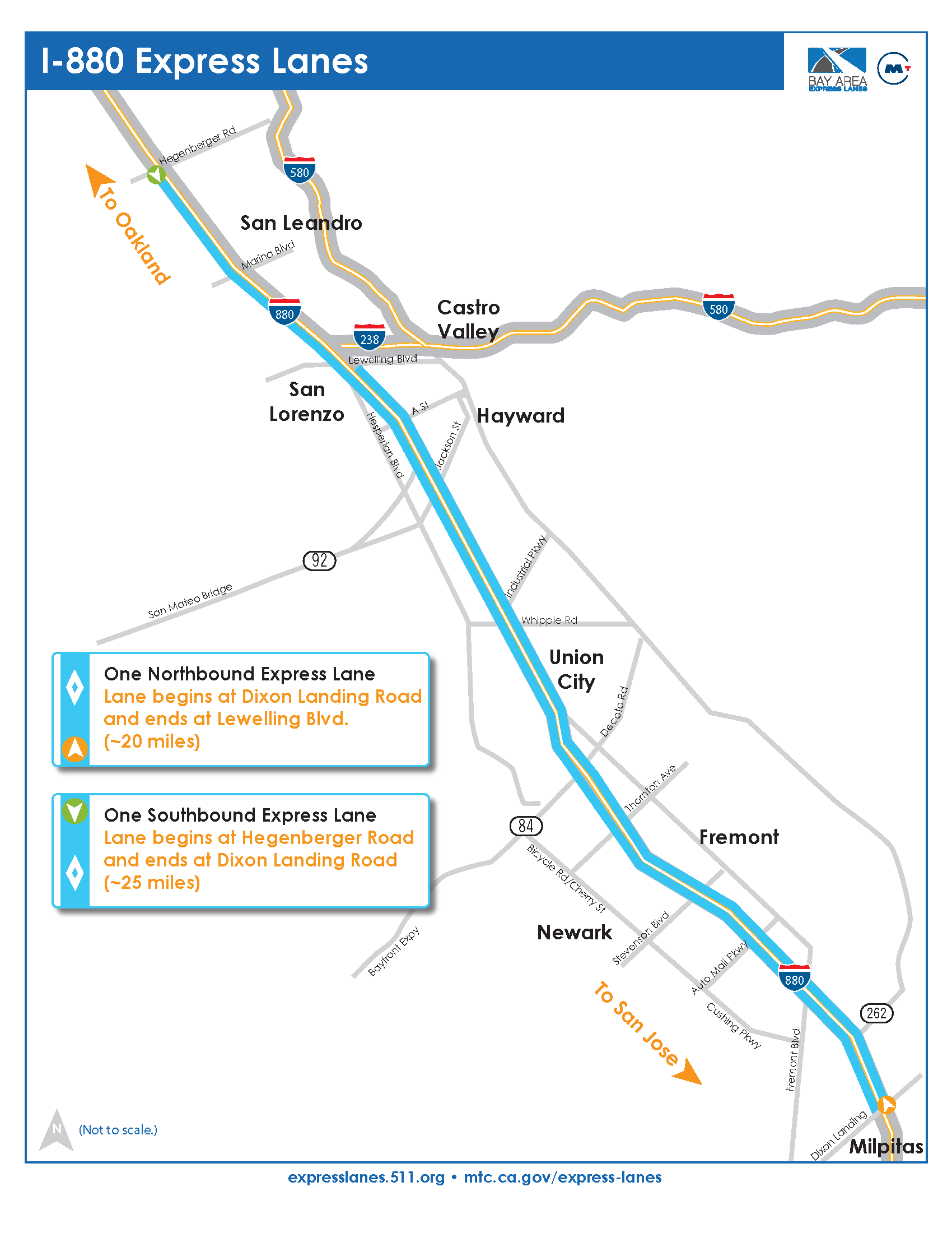 I-880 Project Map