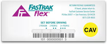 Fastrak flex CAV tag