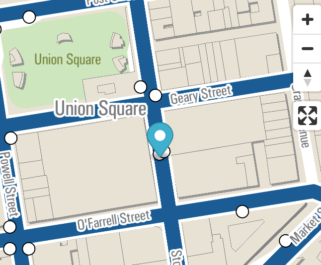 Union Square / Market Street station map