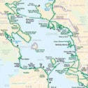 Zoomed out picture of the SF Bay Trail Map