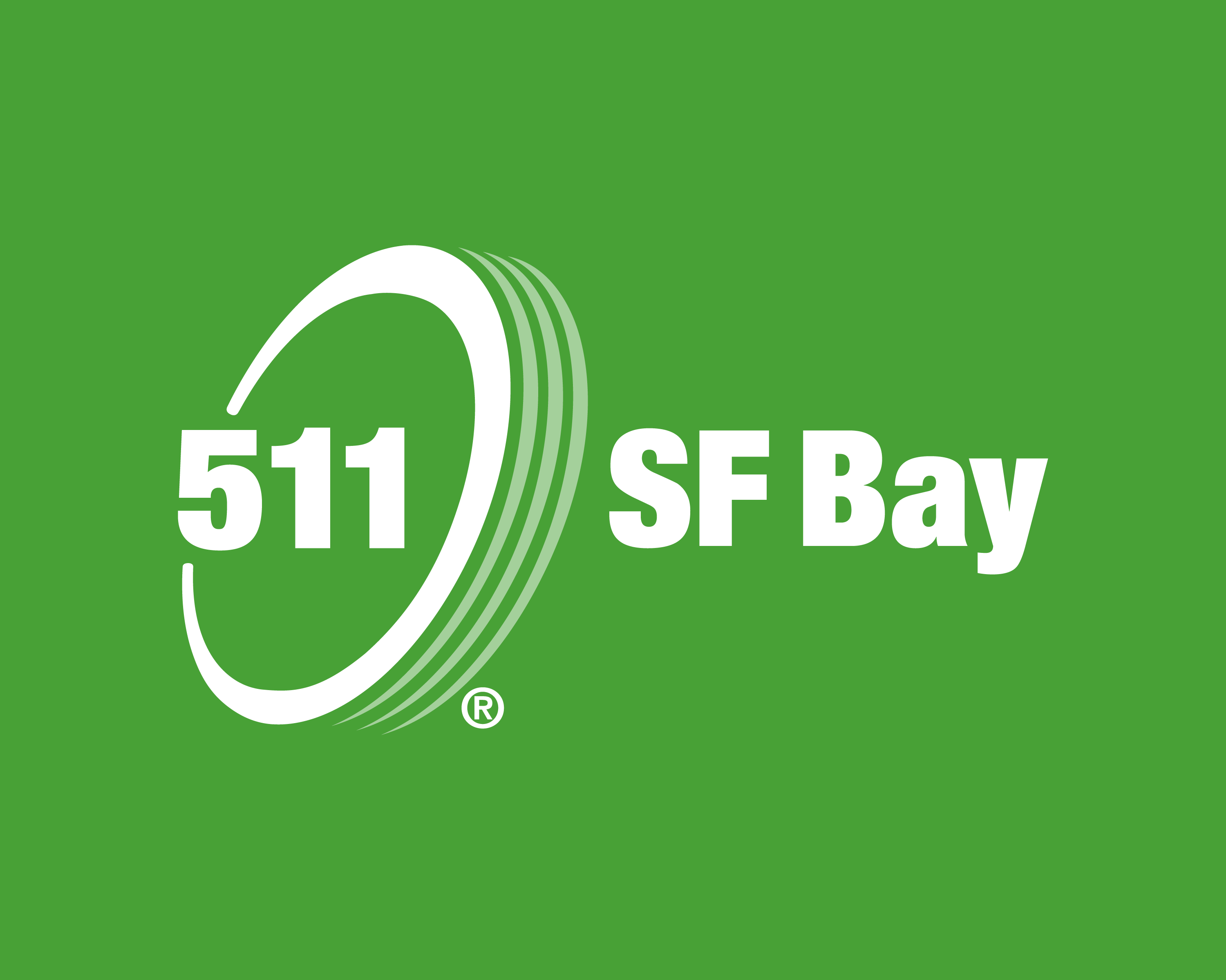 511 SF Bay Logo, Primary (1-Color Reversed) in PNG format