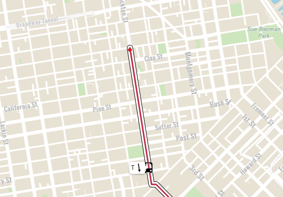 A picture of one line at the Rose pak station