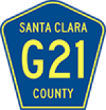 County Route 21 Road Sign