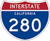  Interstate 280 Road Sign