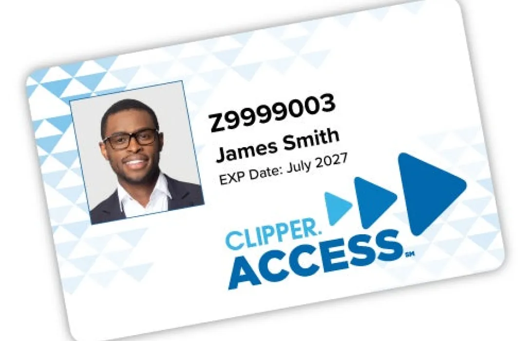 Image of Clipper Access card that expires in 2027